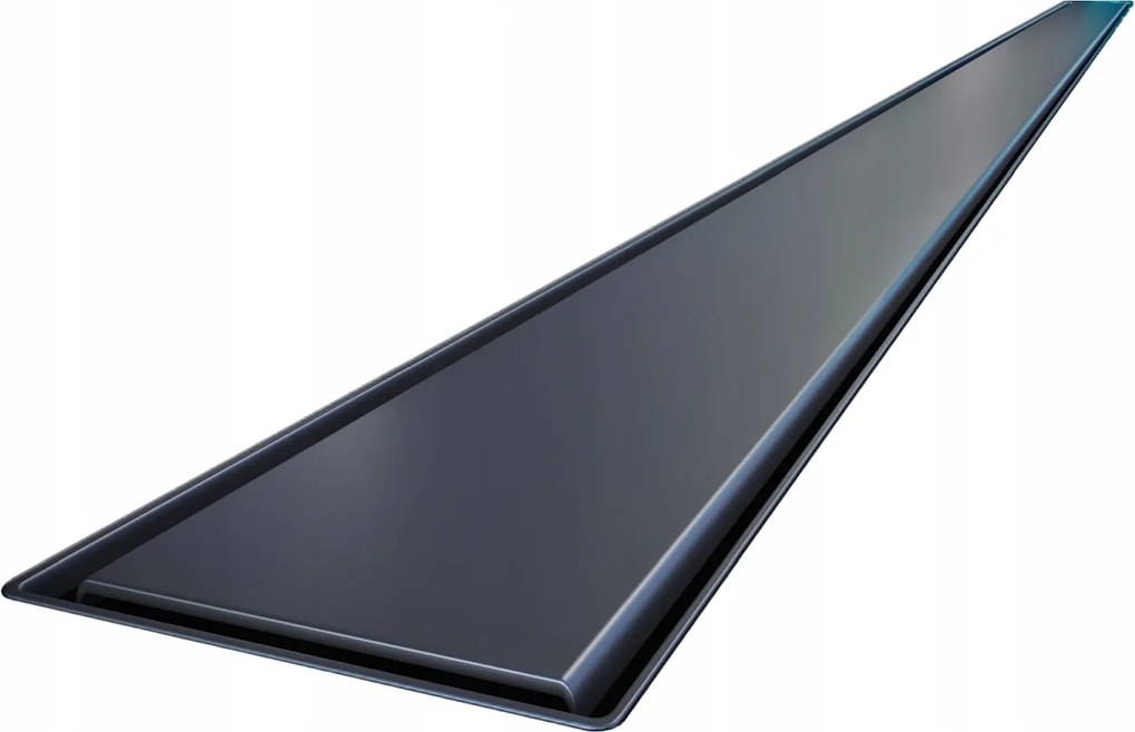 Lineáris Lefolyó Fekete Slim 60 x 3,2 Keskeny Szett