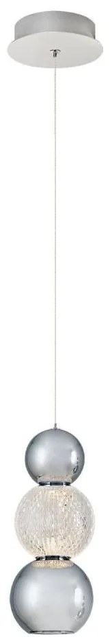 CREMONA kábelre függesztett csillár LED/5W/230V 3000K matt króm