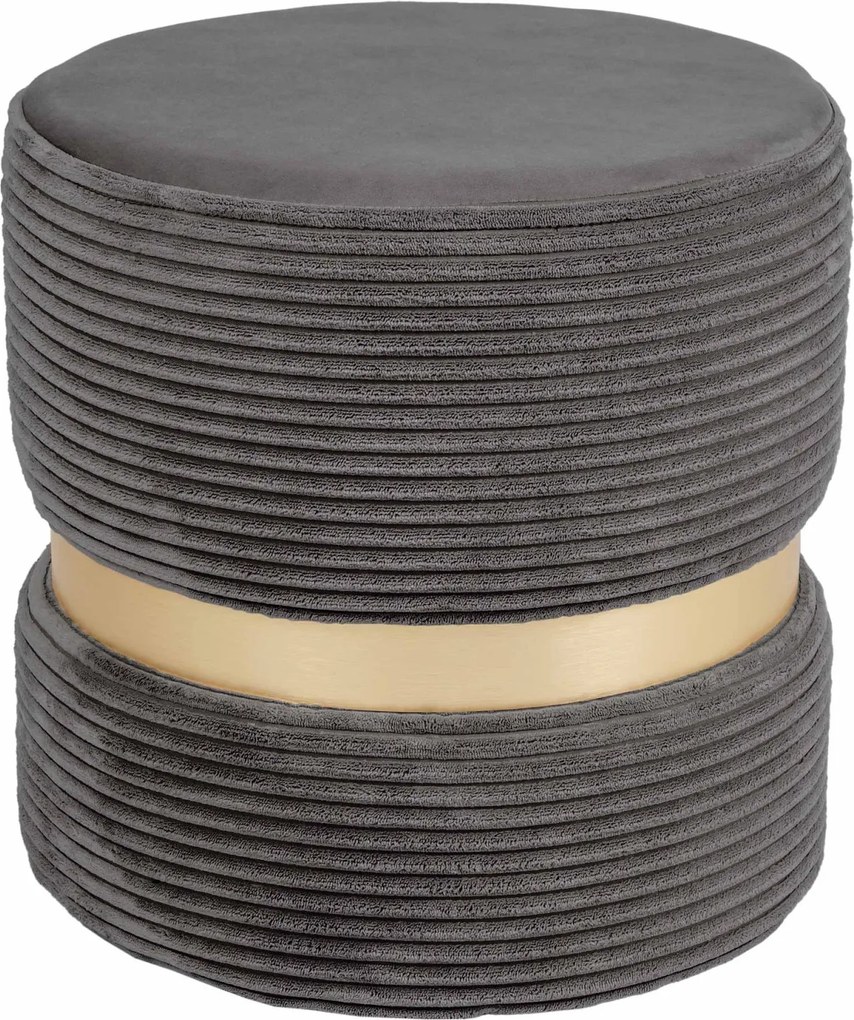 Ring puff - arany gyűrű - L49 - petrolszürke bársony R