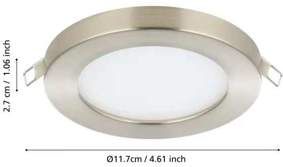 Eglo 900933 - LED beépíthető lámpatest FUEVA FLEX LED/5,5W/230V 3000K króm