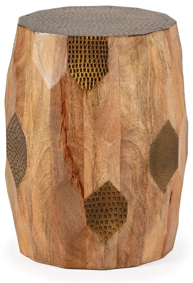 Mangófa kerek tárolóasztal ø 29 cm Fabia – MOME