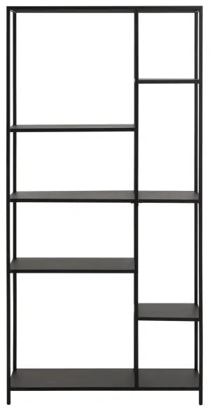 SETH fekete könyvespolc