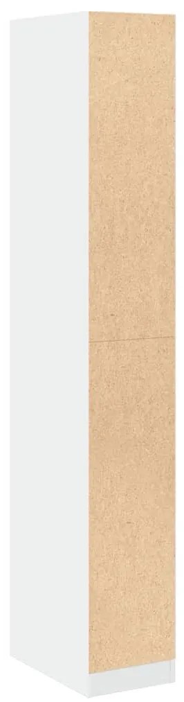 vidaXL fehér szerelt fa ruhásszekrény 30 x 50 x 200 cm