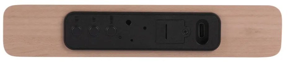 Digitális ébresztőóra vezeték nélküli töltővel Retro Flat LED – Karlsson