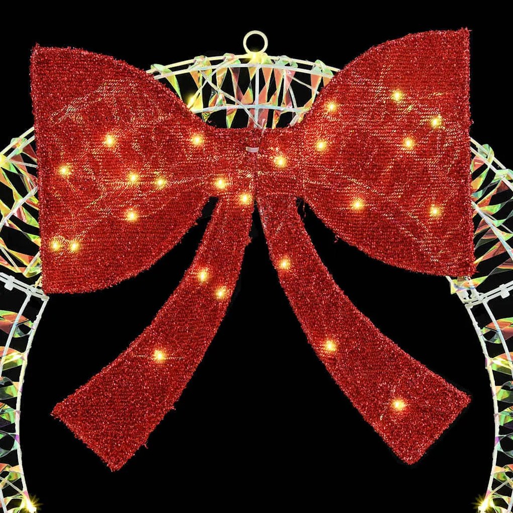 Koszorú 80 LED-del Meleg fehér 90 cm PET