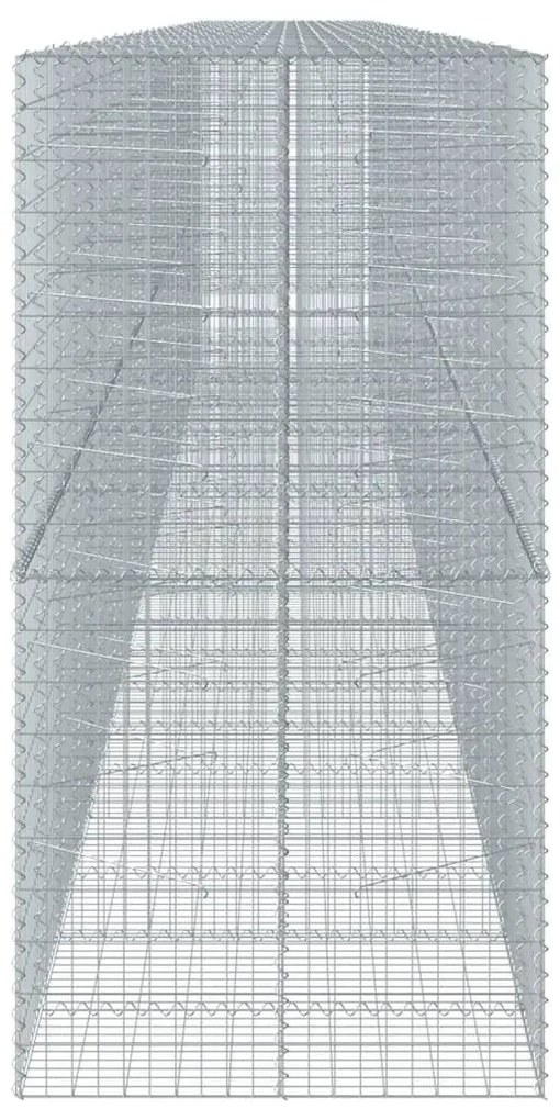 horganyzott vas gabion kosár fedéllel 1200 x 100 x 200 cm