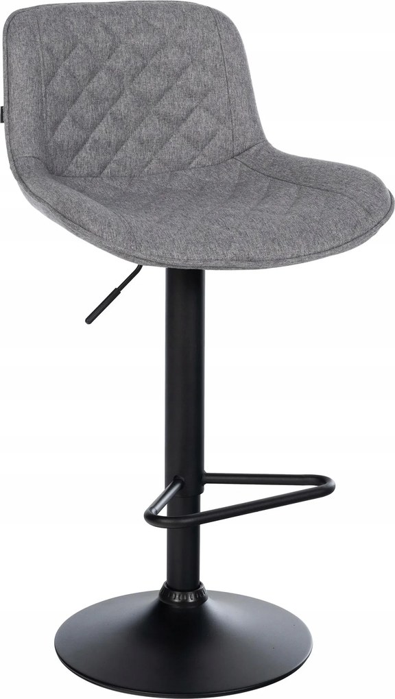 Hoker bárszék, forgatható, állítható, szürke