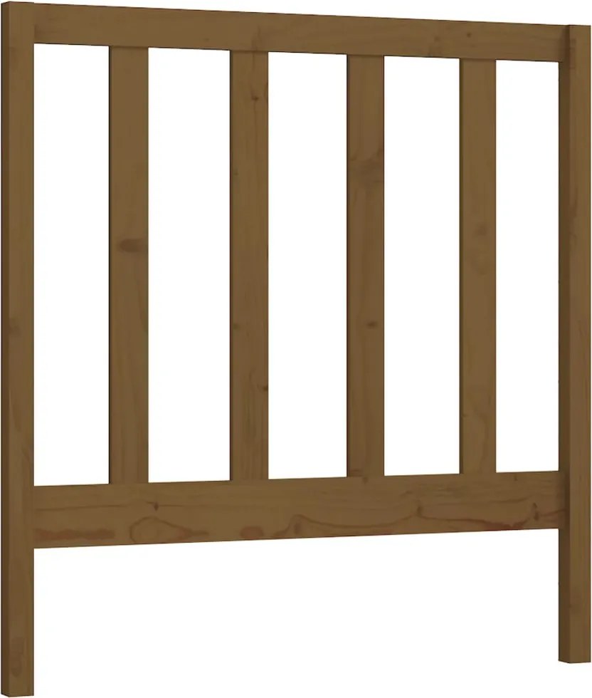vidaXL mézbarna tömör fenyőfa ágyfejtámla 95 x 4 x 100 cm