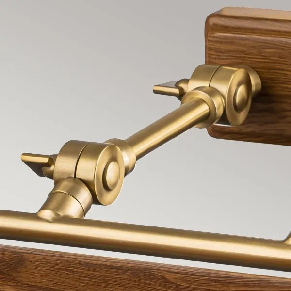 Elstead WINCHFIELD-PLL-AB-OAK - Képmegvilágító WINCHFIELD 4xE14/40W/230V tölgy