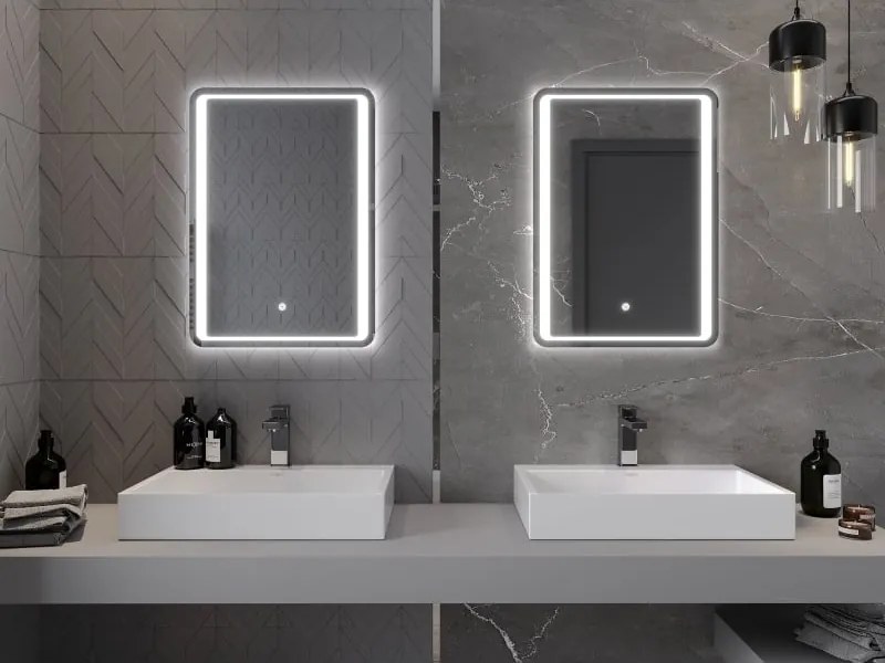 Mexen Zusa 50 x 70 cm-es, LED 6000K, páramentes fürdőszobai tükör - 9808-050-070-611-00