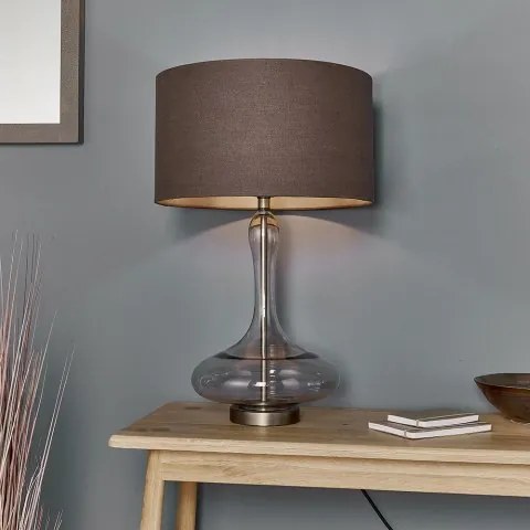 Endon glamour modern asztali lámpa caia antracit ón füstös end79835