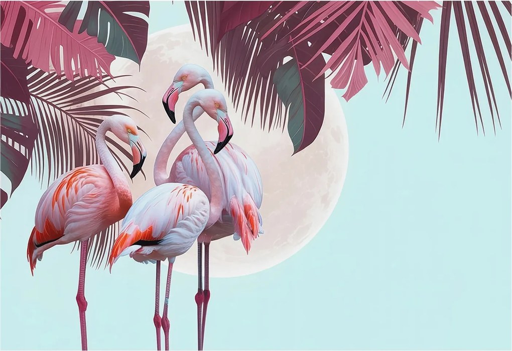 Fali fotótapéta előszoba konyhába Egzotikus madarak 152x104 Ragasztó