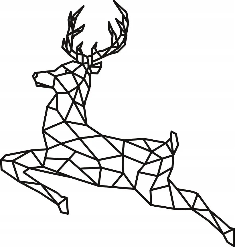 Fali Dekoráció 3D Kép Rénszarvas nappali