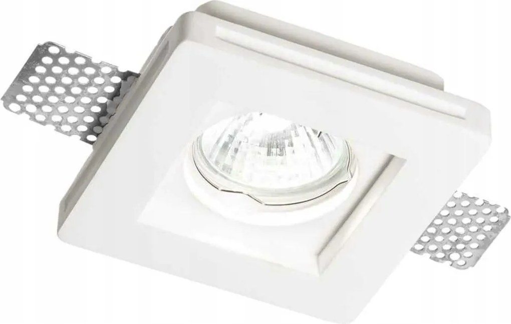 Ideal Lux Samba FI1 süllyesztett lámpatest, kicsi, négyzet alakú, D60, 150291, fehér, 10x10cm