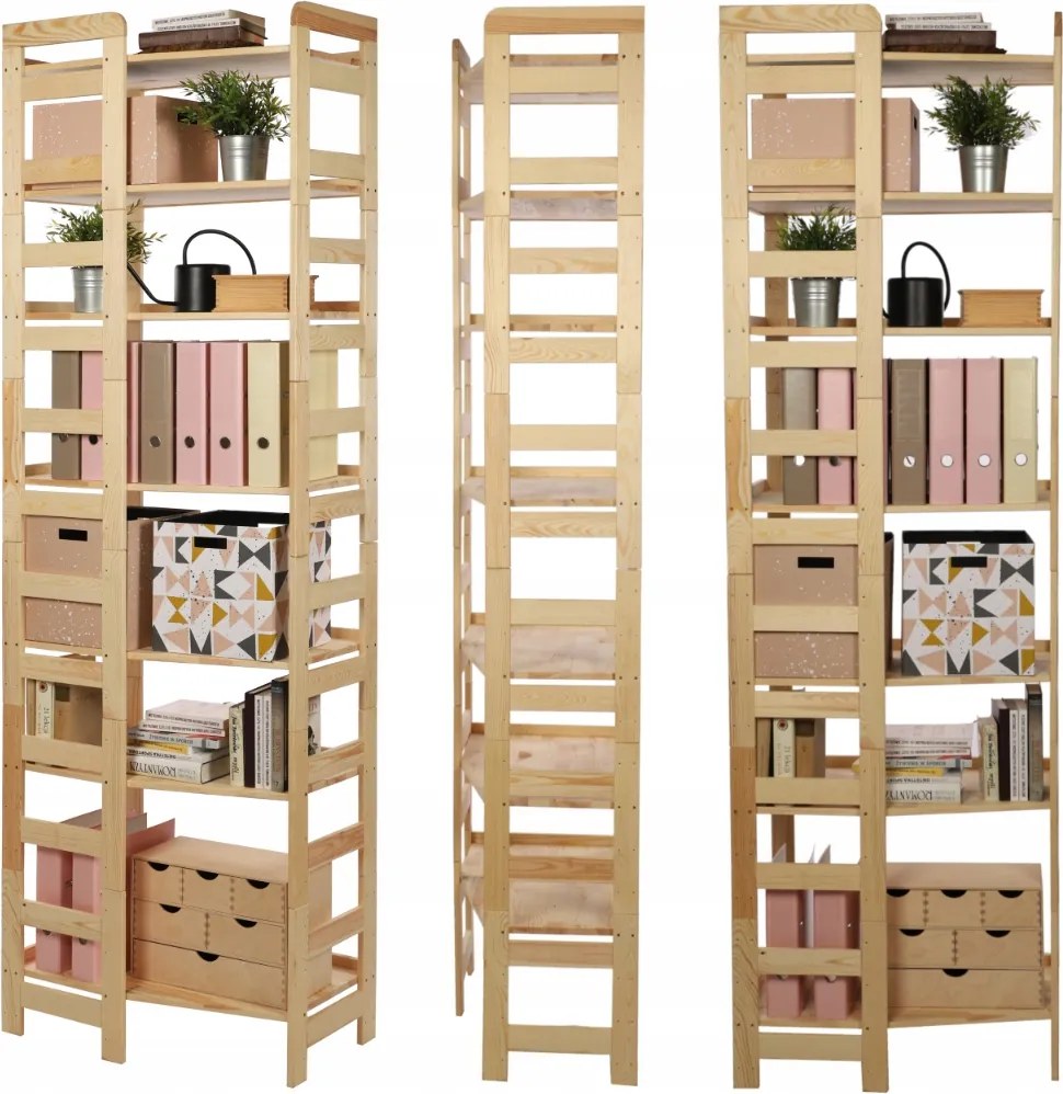 Irodai könyvespolc sarok könyvespolc Moduláris Teljes Polcos 7db Eco