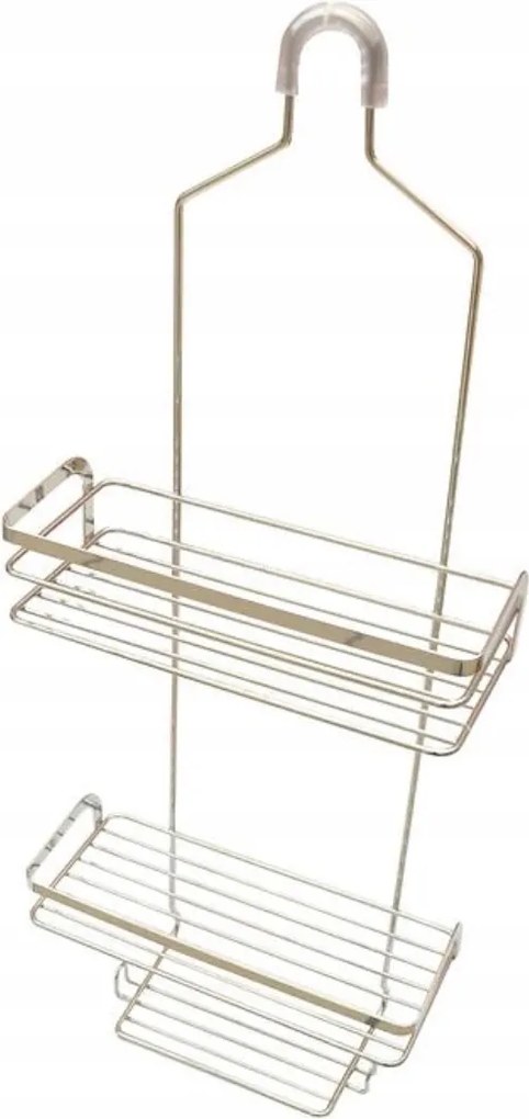 Aqua Mercado fürdőszobai polc 2 szintes, ezüst színű (33)