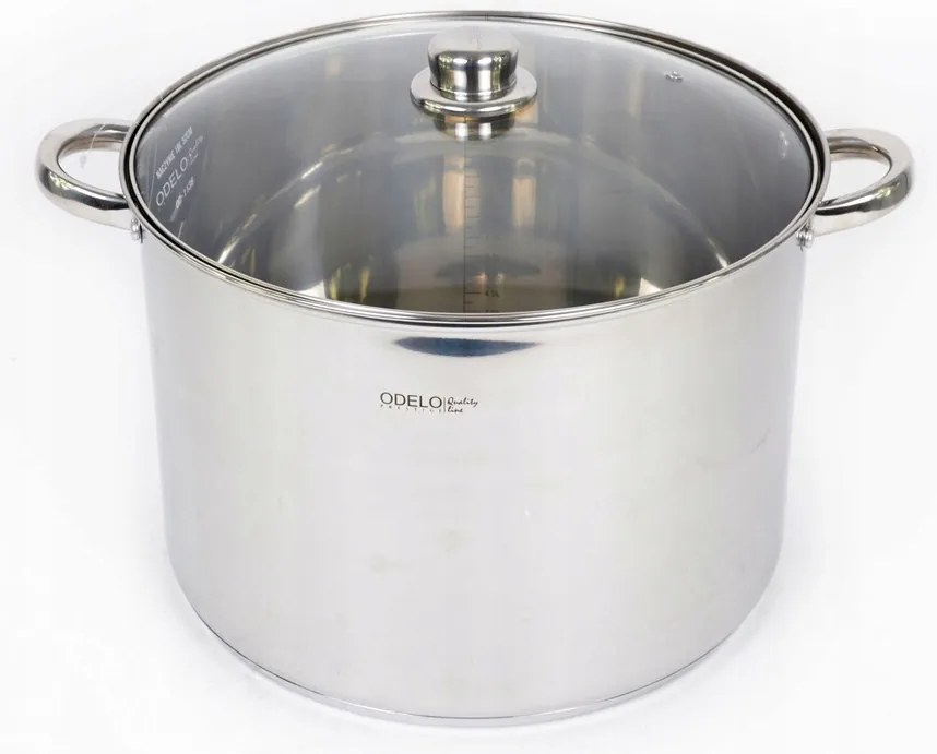 Fazék Magas Acél Gáz Ful Indukciós 32CM 18L Vicco OD1136