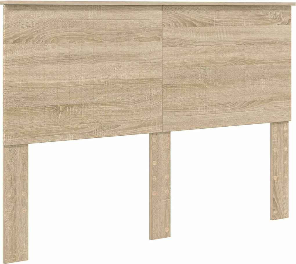 vidaXL Fejtámla fejtámlával Sonoma tölgy 140 cm Faanyag