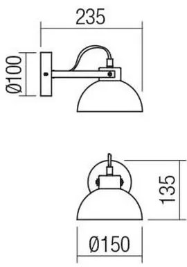 Redo 04-511 - Gyerek fali lámpa  EOLO 1xE27/42W/230V