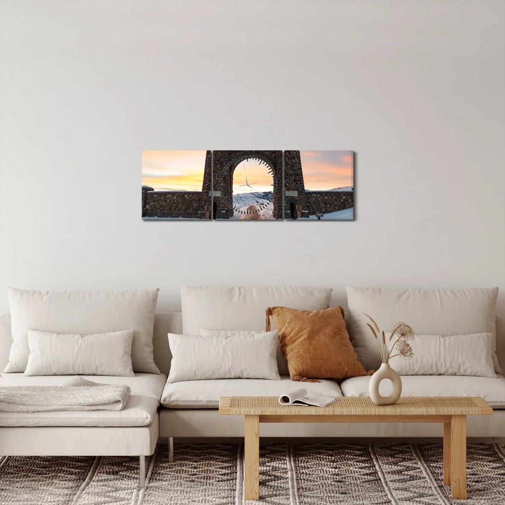 A kapu képe, Yellowstone (órával) (90x30 cm)