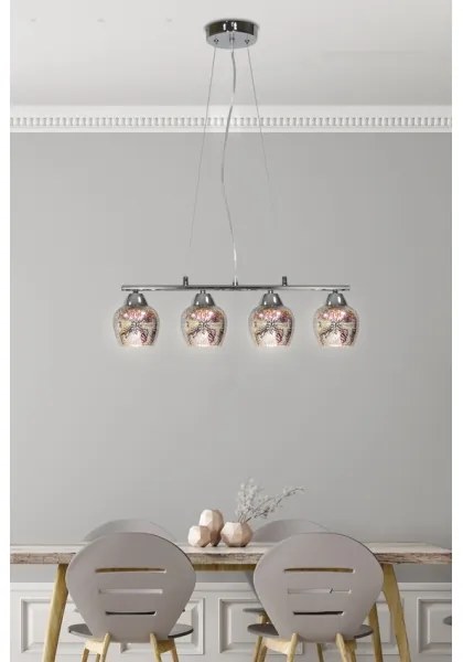 Csillár zsinóron SIRIUS 4xE27/60W/230V