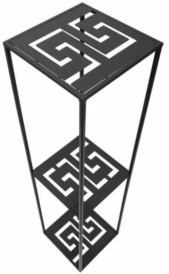 Virágállvány 100x24 cm fekete