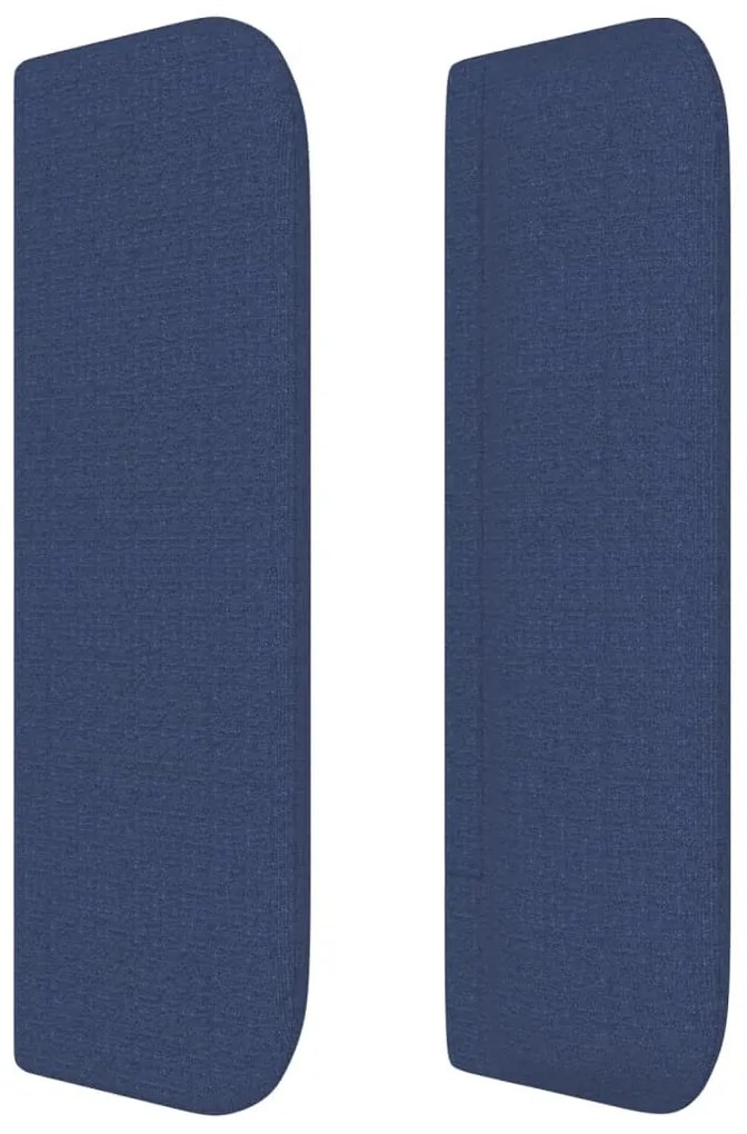 kék szövet fejtámla szárnyakkal 93x16x78/88 cm