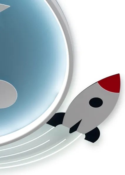 Brilagi -LED Gyermek mennyezeti lámpa STARSHIP LED/64W/230V 3000/4500/6000K kék