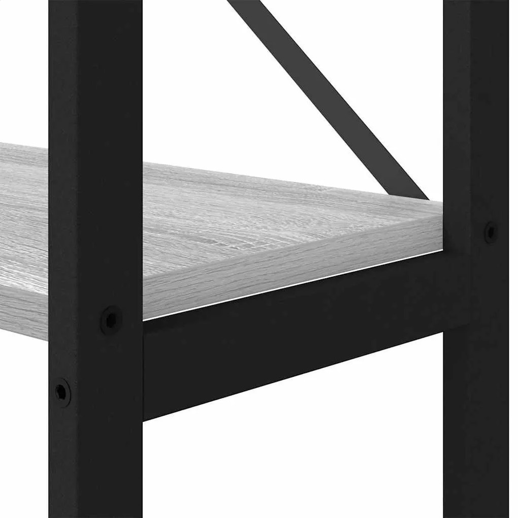 Könyvespolc Szürke sonoma 156 x 25 x 167.5 cm Faanyag