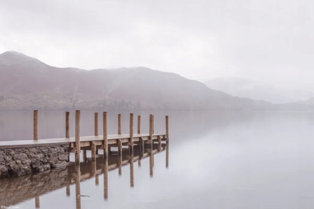 Poszter 30x20cm Fa móló a tóparton, Assaf Frank