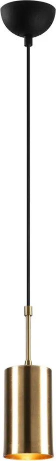 Kem 6396 arany-fekete fém függőlámpa, Ø9 cm