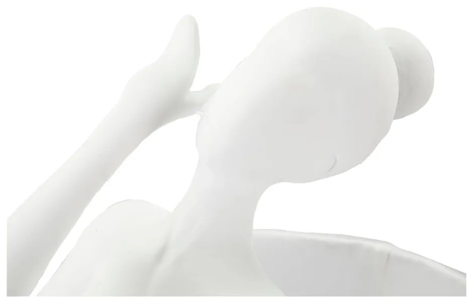 Fehér asztali lámpa textil búrával (magasság 62,5 cm) Ballet – Mauro Ferretti