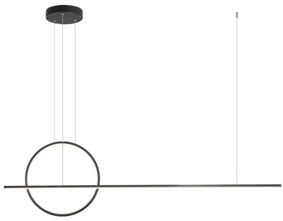 Redo 01-1735 - GIOTTO LED/46W/230V fekete állítható LED csillár kábellel