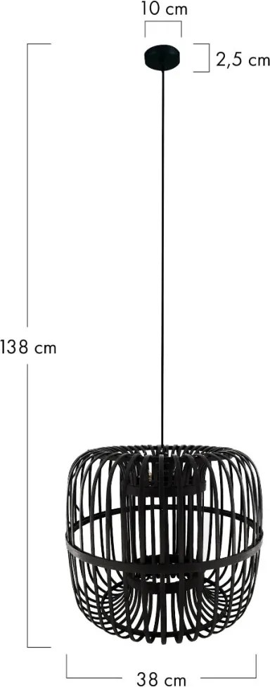 Dijk BAMBOO 55707-074 Függőlámpa 1x40W/E27 IP20