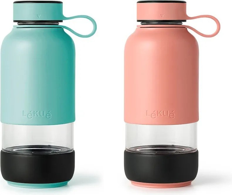 Türkiz üveg utazó ivópalack 500 ml To Go – Lékué