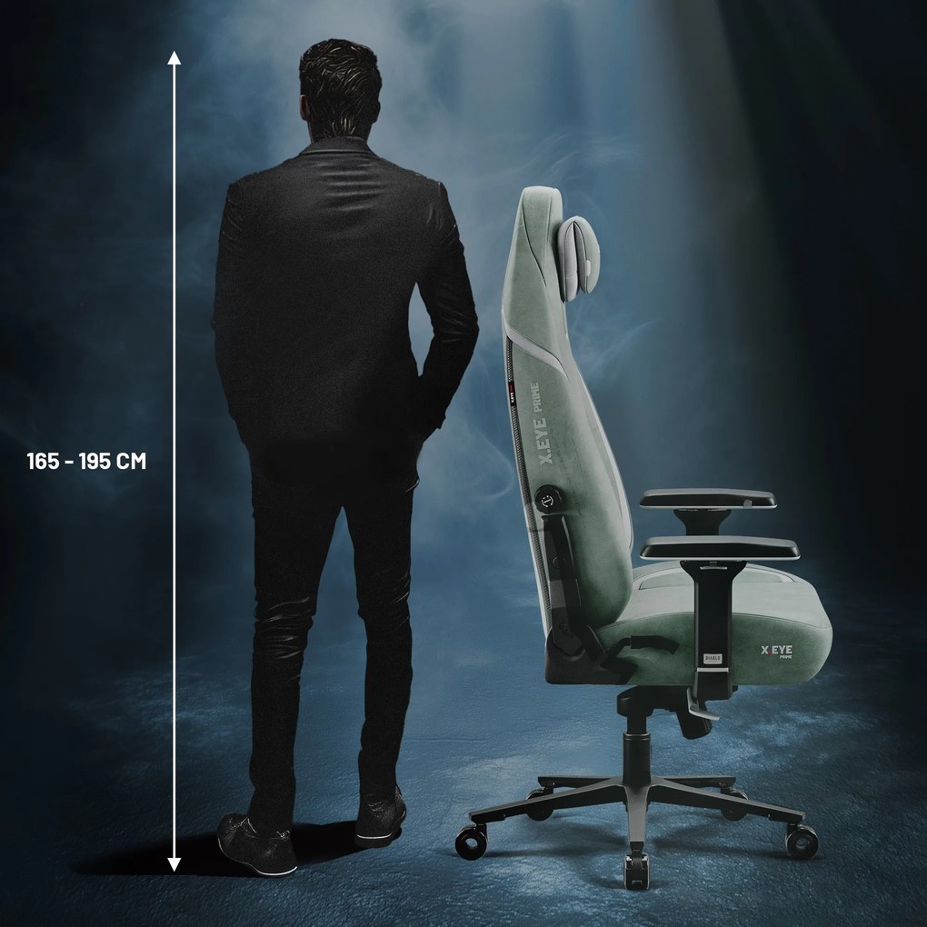 Gamer szék Normal Size zöld-fekete: Diablo X-Eye Prime Gothic Green