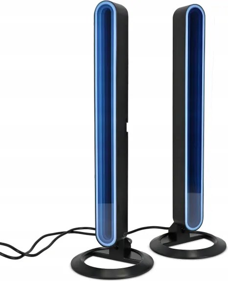 SZETT 2x LED RGBIC dimmelhető asztali lámpa LED/5W/5V fekete + távirányító