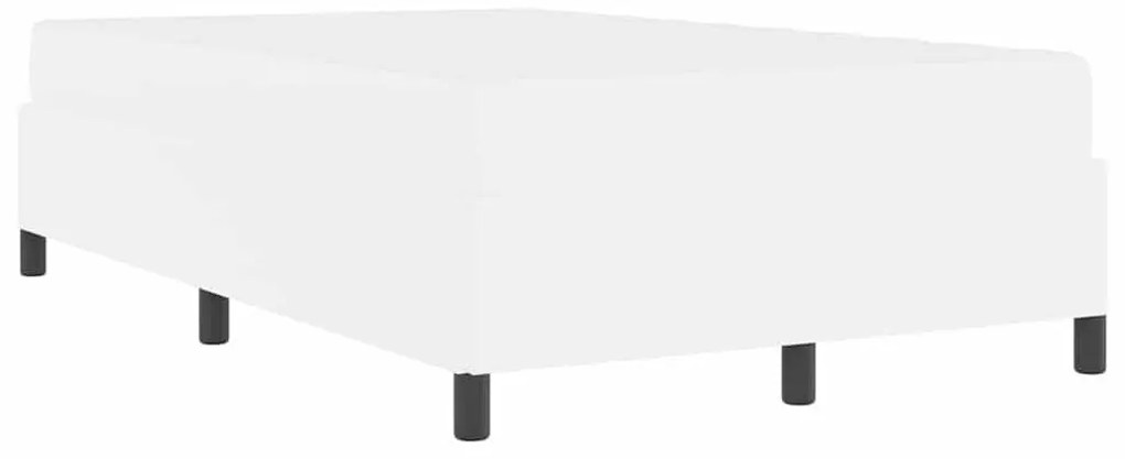 Ágykeret matraccal matracmal Fehér 120 x 200 cm Műbőr