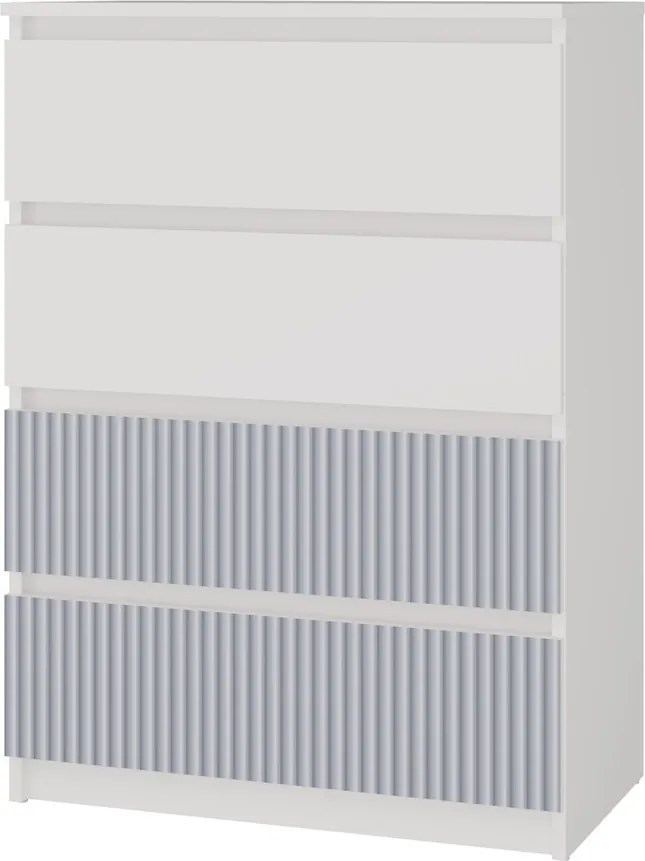 MIX M4 ARTEO komód, 70x97x40 cm, fehér-kék