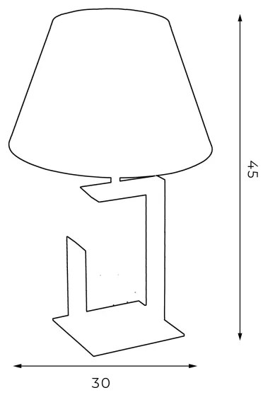 Asztali lámpa 1xE27/60W/230V 45 cm zöld/arany
