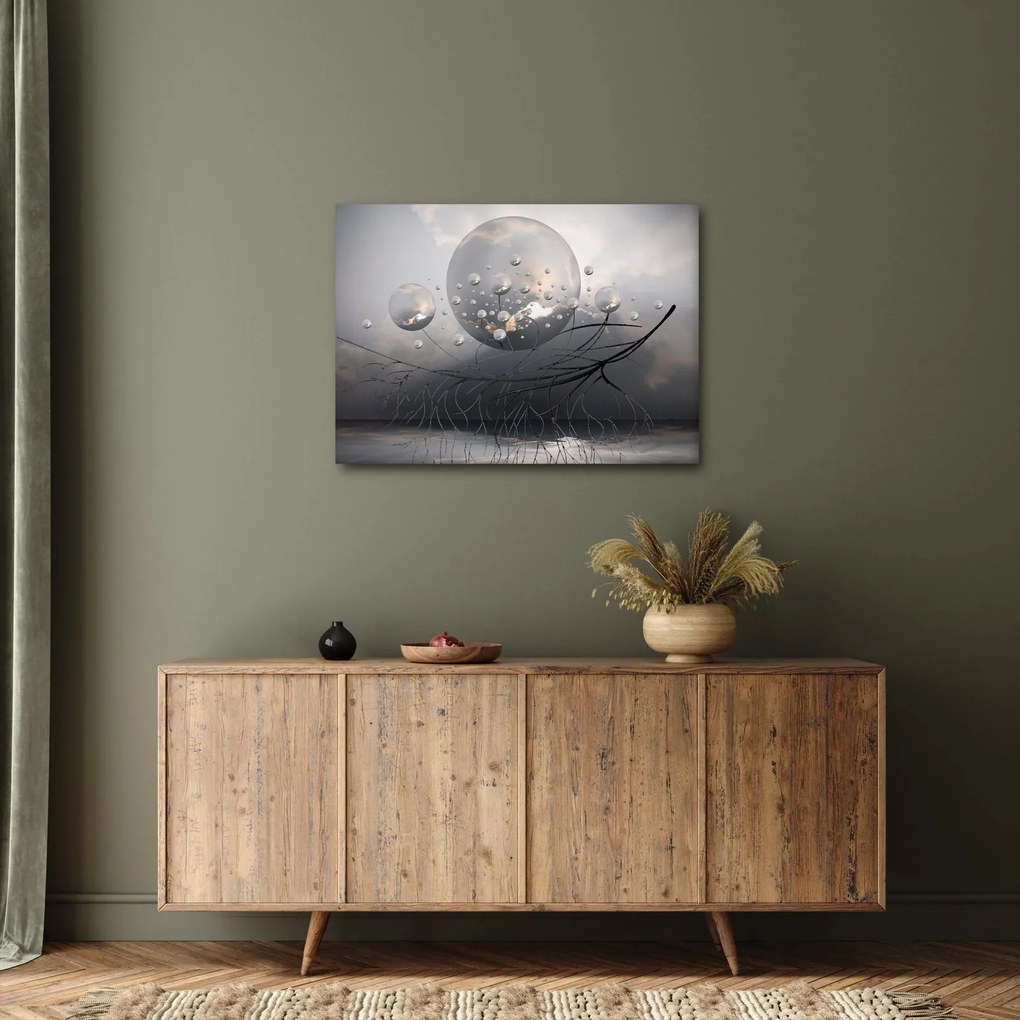 Absztrakt gömbök képe (70x50 cm)