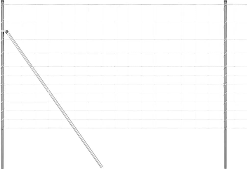 vidaXL Kerítésoszlop Galvanizált 50 x 1,4 m Acél