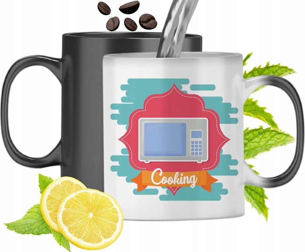 Színváltós Mágikus Bögre Szakácsoknak, fényképes nyomattal