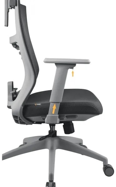 Yenkee - Irodai szék fekete/szürke