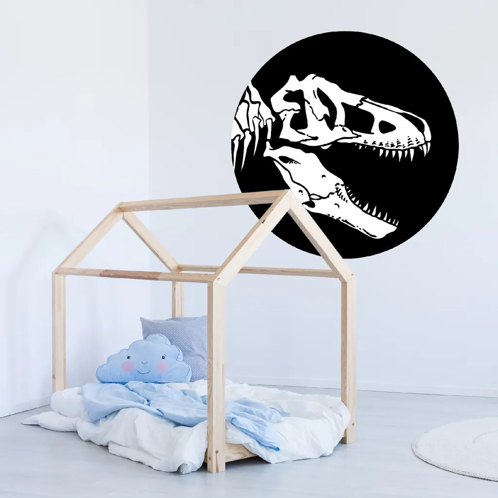 PIPPER. Kör alakú falmatrica "T-Rex csontváz" Méret: 60cm