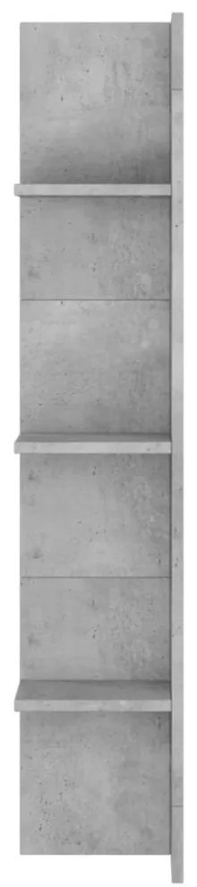 betonszürke szerelt fa TV-szekrény 152x22x113 cm