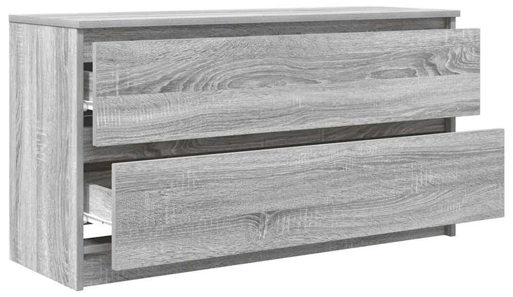 szürke sonoma színű szerelt fa TV-szekrény 100x35x54 cm