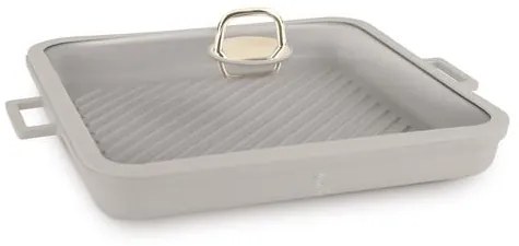 BerlingerHaus Négyszögletes grill serpenyő fedővel (34 cm) Sahara Collection  BH/7790