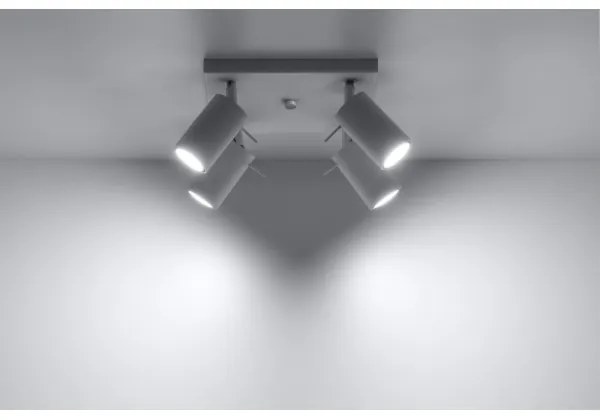 Sollux SL.0090 - Spotlámpa RING 4 4xGU10/10W/230V fehér