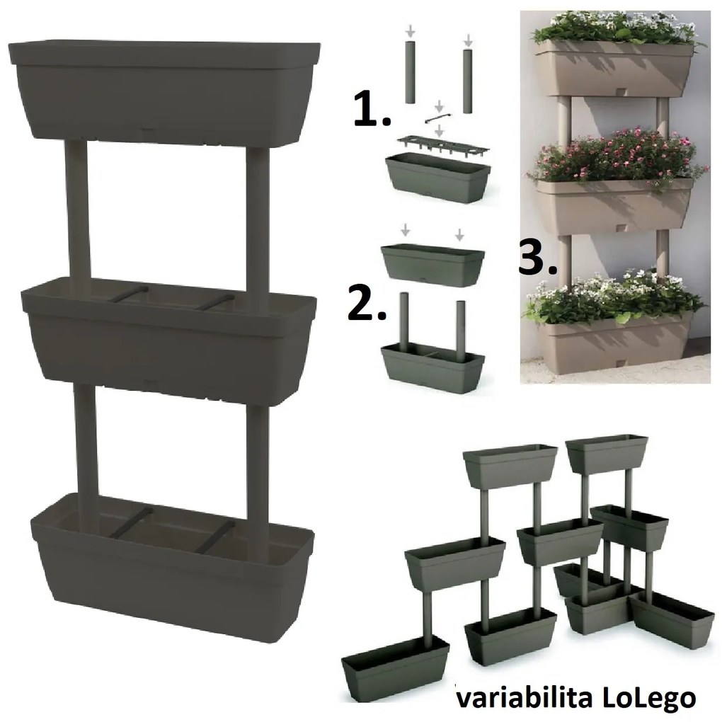 ARTPLAST Cserepek készlete öntözőrendszerrel